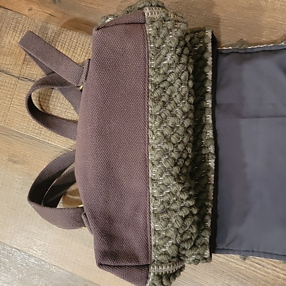 NWOT Grey Diamond Pattern Rucksack Backpack - Picture 6 of 6
